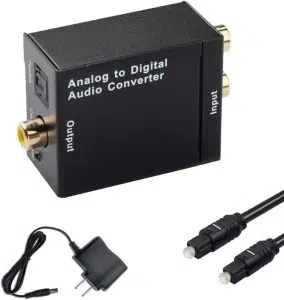 Hdiwousp Rca LR Analog To Digital Optical SPDIF Audio Converter