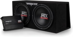 MTX Audio TNP212DV Dual 12 Subwoofer Vented Enclosure with Amplifier